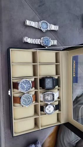 Montre Luxe POEDAGAR Chrono Cuir